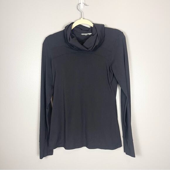 Athleta Pullover Turtleneck Sweatshirt Women’s size S Black - Picture 1 of 9